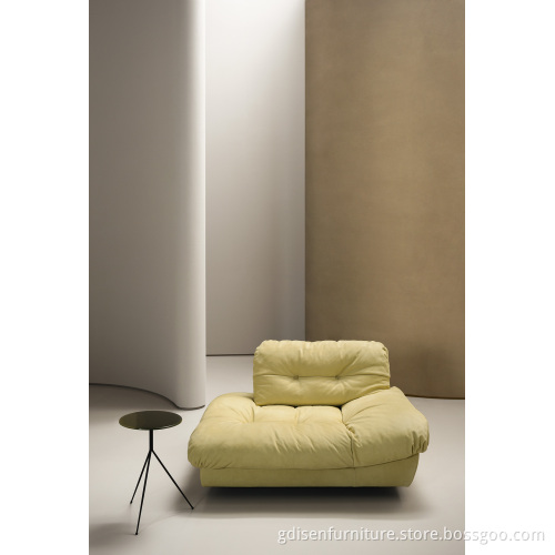 Modern leather milan sofa for living room furniture